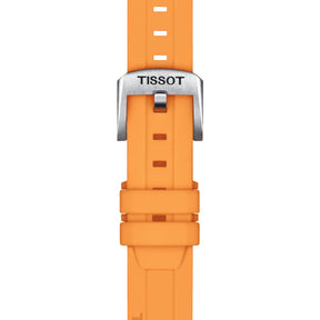 Tissot ranneke, 18 mm, oranssi silikoni, T852047452