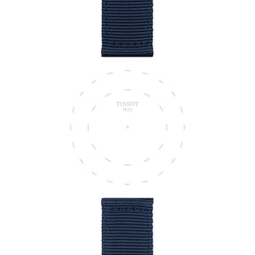 Tissot ranneke, 22 mm, sininen kangas, T852046754