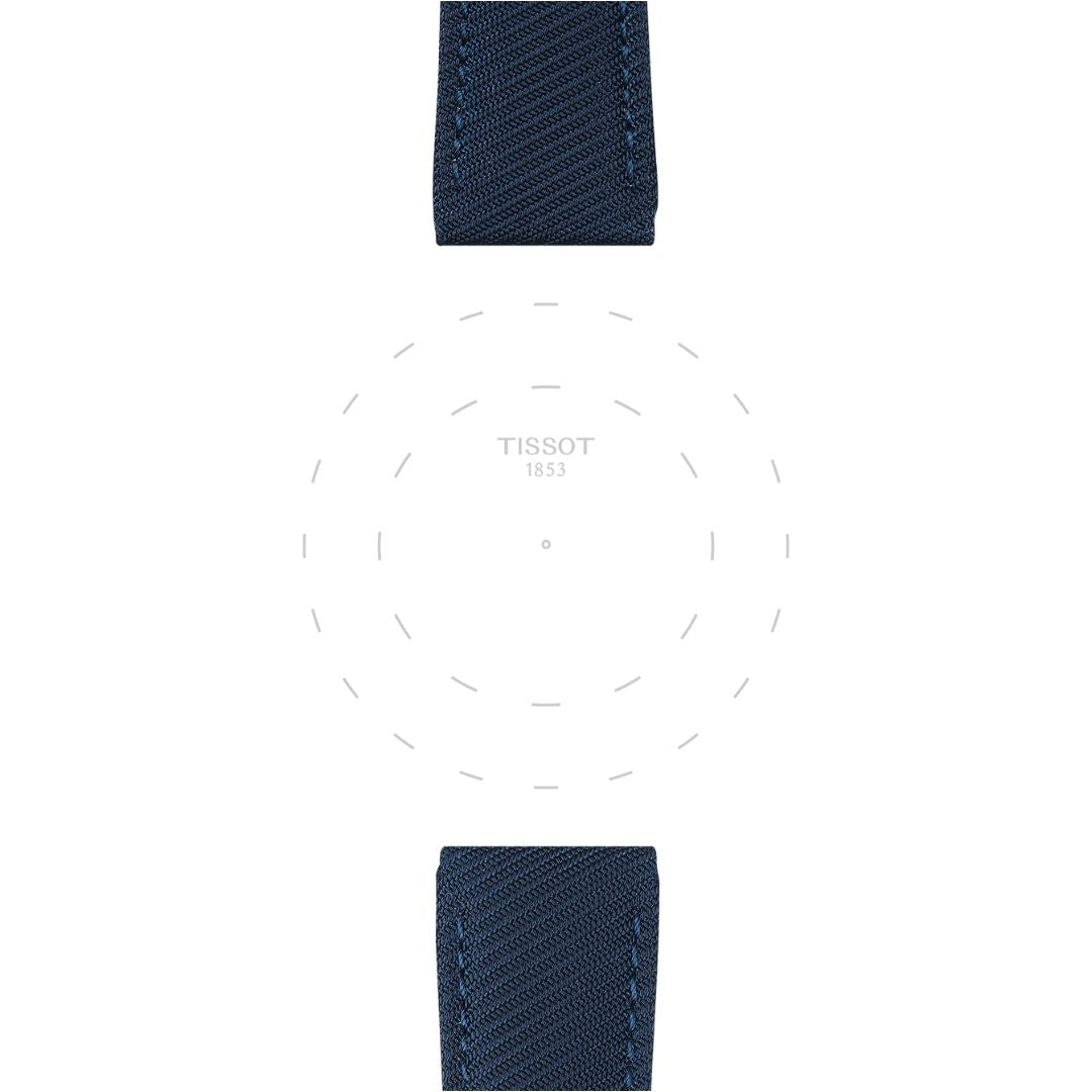 Tissot ranneke, 22 mm, sininen kangas, T852046783