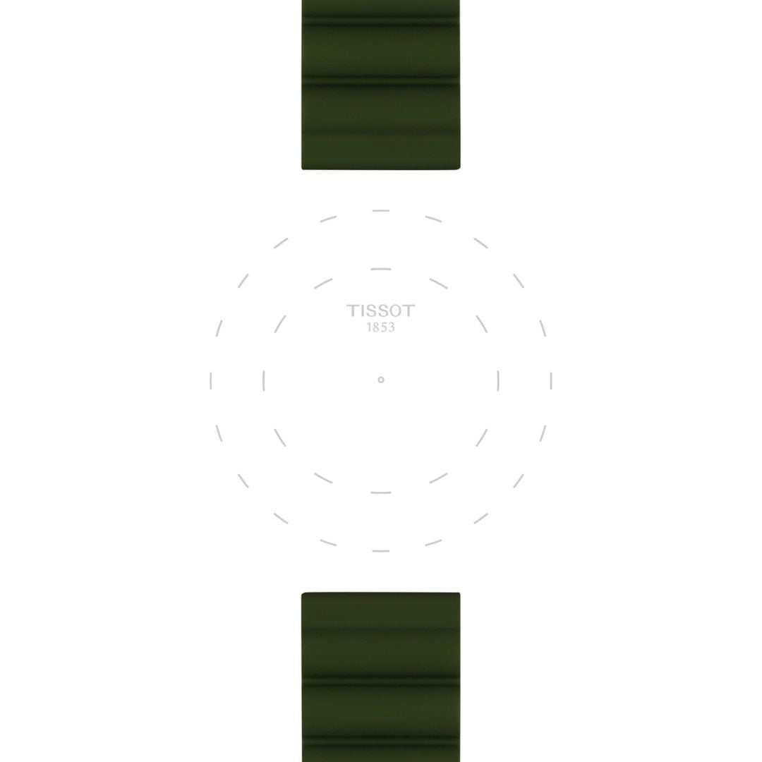Tissot ranneke, 22 mm, vihreä silikoni, T852047177