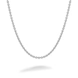 Valkokultainen pyöristetty Ankkuriketju, riipusketju, useita kokoja