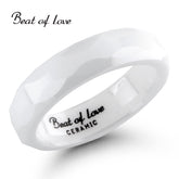 Beat of Love keraaminen sormus 5mm, kiiltävä pinta, valkoinen - Beat of Love - Laatukoru