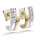 Silván timanttikorvakorut 0,12ct, 14K keltakultaa, Silván timanttikorut - Silván - Laatukoru