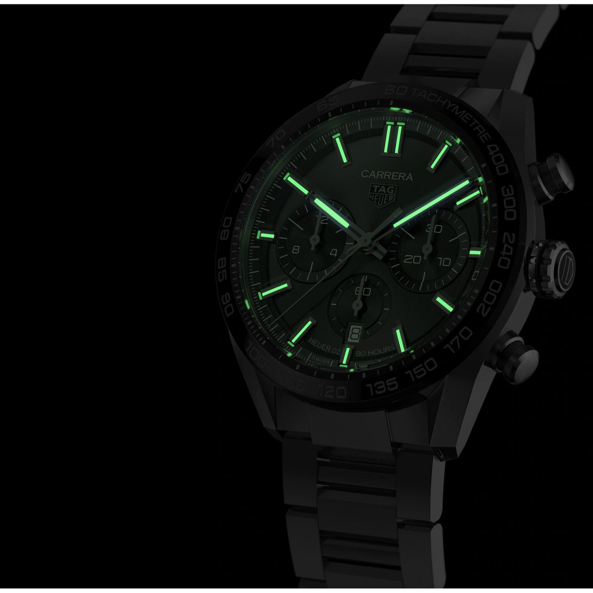 TAG Heuer Carrera Calibre 02 Automatic Chronograph, miesten rannekello CBN2A1B.BA0643 - TAG Heuer - Laatukoru