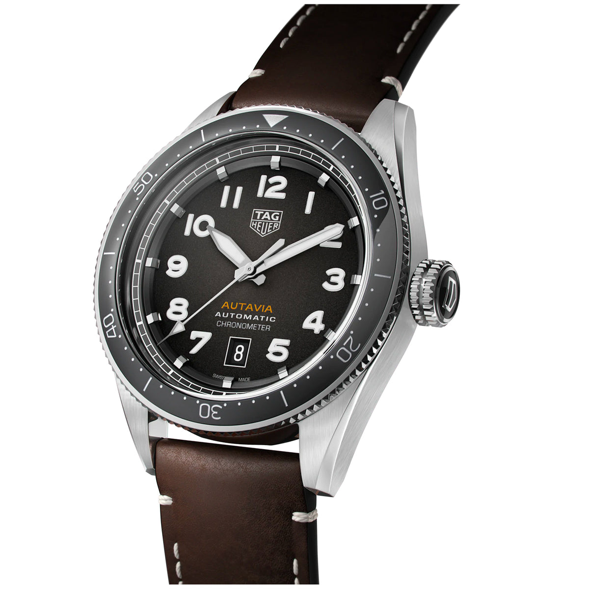 TAG Heuer Autavia Heritage Calibre 5, miesten rannekello WBE5114.FC8266 - TAG Heuer - Laatukoru