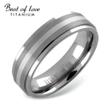 Beat of Love, titaani-hopeasormus 6 mm - Beat of Love - Laatukoru