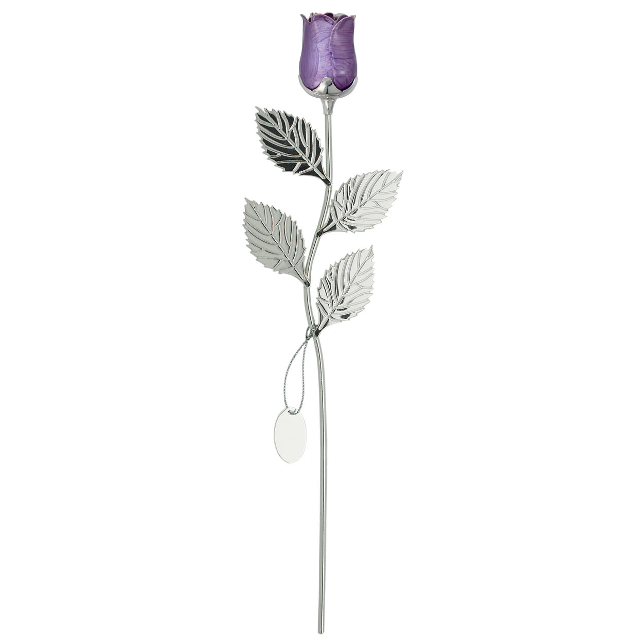 Juhlaruusu kaiverruslaatalla, violetti, 32 cm - Laatukoru - Laatukoru